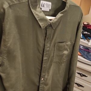 Marmot Olive Green Casual Button Down Shirt